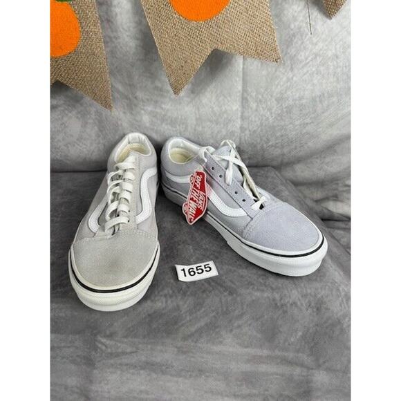 Vans Women Old Skool Gray/White Suede Lace Up Skate Shoes Sz 6.5 SEE DESCRIPTION - Picture 6 of 6